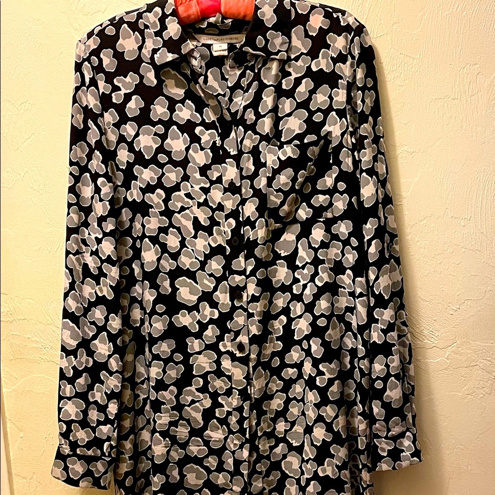 Diane Von Furstenberg Silk Shirt Dress